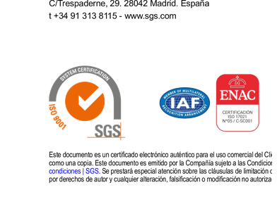Certificado ISO 9001:2015